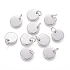 Non-Tarnish 304 Stainless Steel Charms STAS-I124-01B-P-1