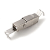 Tarnish Resistant Smooth Surface 201 Stainless Steel Watch Band Clasps STAS-R063-89-2