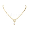 Imitation Pearl Beads Pendant Necklaces NJEW-JN04732-01-1