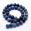 Natural Blue Aventurine Beads Strands X-G-I199-24-10mm-2