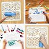 2Pcs 2 Styles PET Hollow Out Drawing Painting Stencils DIY-WH0416-0002-4