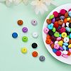 CHGCRAFT 150Pcs 15 Style Food Grade Eco-Friendly Silicone Abacus Beads SIL-CA0001-24-5