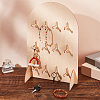 Arch Shaped Wood Bracelet Display Stands BDIS-WH0007-02-5