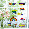 8 Sheets 8 Styles PVC Waterproof Wall Stickers DIY-WH0345-056-5