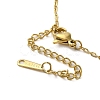 Brass Micro Pave Clear Cubic Zirconia Pendant Necklaces for Women NJEW-E106-07KCG-02-3