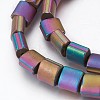 Electroplated Non-magnetic Synthetic Hematite Beads Strands G-P392-U04-2