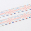 Single Face Union Flag Printed Polyester Grosgrain Ribbon OCOR-S018-9mm-04-3