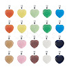 Cheriswelry 20Pcs 10 Colors Cat Eye Pendants G-CW0001-10-11