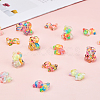 Candy Color Transparent Resin Cabochon RESI-CA0001-05-5
