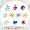 AHADERMAKER 100Pcs 10 Colors Transparent Acrylic Beads TACR-GA0001-09-2