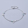304 Stainless Steel Charm Anklets AJEW-AN00265-04-1