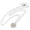 Non-Tarnish 306 Stainless Steel Pendant Necklace for Women NJEW-Q772-01P-04-1