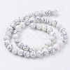 Synthetic Howlite Beads Strands X-G-E110-8mm-5-2