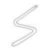 Men's 201 Stainless Steel Cuban Link Chain Necklace NJEW-N050-A06-5-55P-3