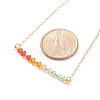 Sparkling Glass Beaded Horizontal Bar Pendant Necklace for Women NJEW-TA00021-02-5
