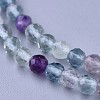 Natural Fluorite Beaded Necklaces NJEW-K114-A-A16-2