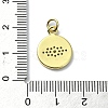 Eye Theme Brass Micro Pave Cubic Zirconia Pendants KK-H475-58G-01-3