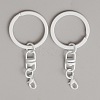 Spray Painted Iron Keychain Swivel Clasps FIND-WH0111-355A-1