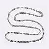 304 Stainless Steel Curb Chains Jewelry Sets SJEW-L178-03-2