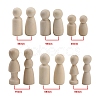 Unfinished Wooden Peg Dolls Set PW-WGB0330-01-4