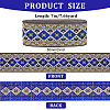 Ethnic Style Embroidery Polyester Ribbons OCOR-WH0060-56B-2