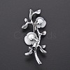 Branch and Flower Natural Shell Brooch Pin G-N333-008A-RS-4
