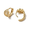 KC Gold Plated Brass Micro Pave Cubic Zirconia Hoop Earring EJEW-L271-01KCG-05-2