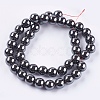 Non-Magnetic Synthetic Hematite Beads Strands X-G-H1624-10mm-3-2