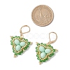 Glass Seed Beads Dangle Earrings EJEW-MZ00331-5