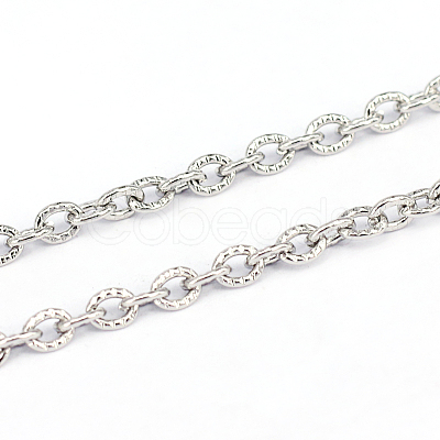 Tarnish Resistant 304 Stainless Steel Cable Chains CHS-L001-121-1