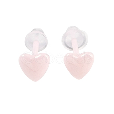 Porcelain Stud Earrings EJEW-H007-01A-1