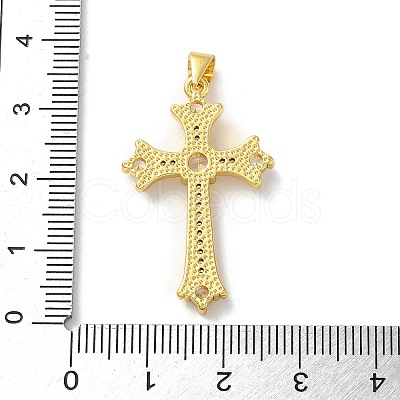 Brass Micro Pave Cubic Zirconia Pendants KK-A212-10B-G-1