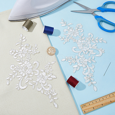 Flower Polyester Computerized Embroidery Sew on Ornament Accessories DIY-WH0504-165A-1