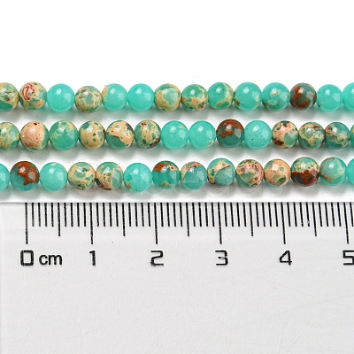 Synthetic Imperial Jasper Dyed Beads Strands G-D077-A01-02C-1