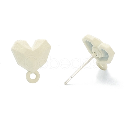 Spray Painted Alloy Stud Earrings Findings FIND-I015-E05-1