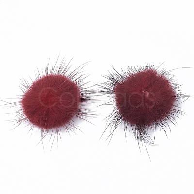 Faux Mink Fur Ball Decoration FIND-S267-3.5cm-06-1