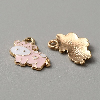 Alloy Enamel Pendants ENAM-WH0001-15KCG-03-1