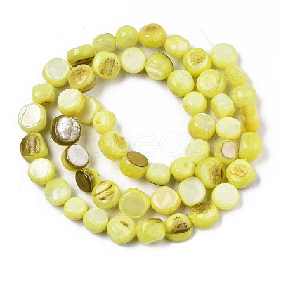 Natural Freshwater Shell Beads Strands SHEL-S276-110B-M-1