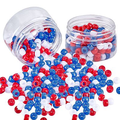 Opaque Acrylic European Beads OACR-NB0001-05-1