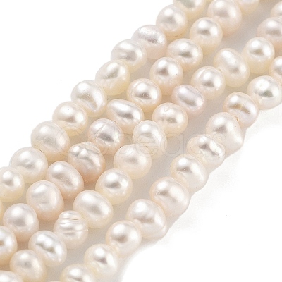 Natural Cultured Freshwater Pearl Beads Strands PEAR-C003-07E-1