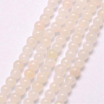 Natural White Jade Bead Strands G-K146-76-3mm-1