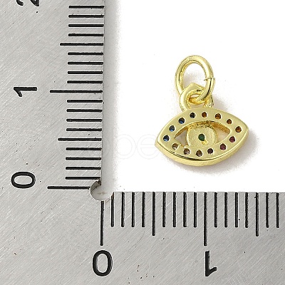 Brass Micro Pave Cubic Zirconia Charms KK-M283-19B-02-1