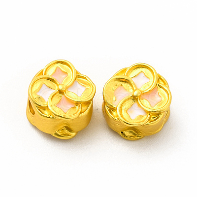 Rack Plating Alloy Enamel Beads PALLOY-A001-48MG-1