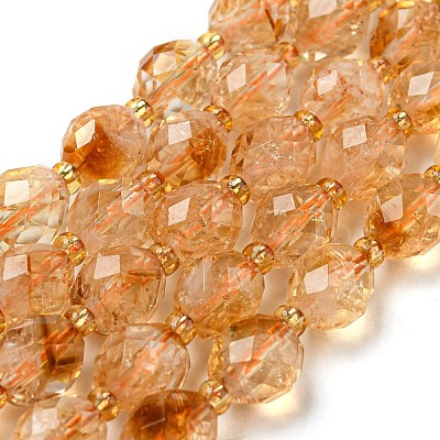 Natural Citrine Beads Strands G-N342-44-1