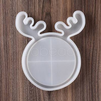 DIY Christmas Antler Display Tray Silhouette Silicone Molds DIY-G058-D01-1