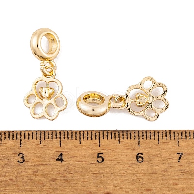 Rack Plating Alloy European Dangle Charms FIND-C055-16G-1