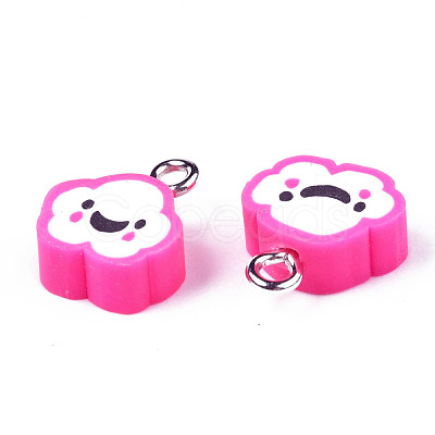 Handmade Polymer Clay Charms CLAY-N006-37B-01G-1