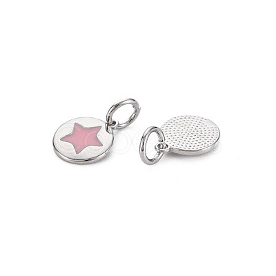 Brass Enamel Charms KK-S356-671P-NF-1