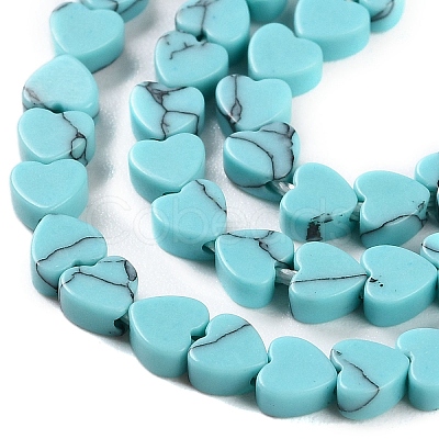 Synthetic Turquoise Beads Strands G-M403-A29-01-1