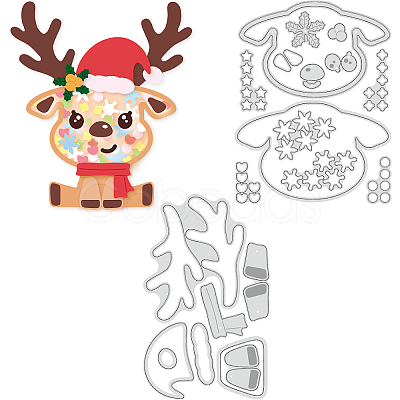 Christmas Theme Carbon Steel Cutting Dies Stencils DIY-WH0309-1254-1